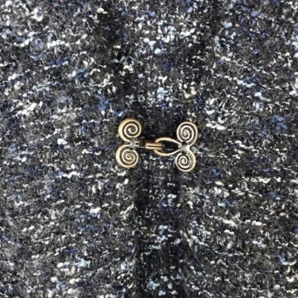 Womens Spanner Cardigan Sweater Shawl Collar Wide Batwing Cuffed Sleeve - Picture 3 of 9